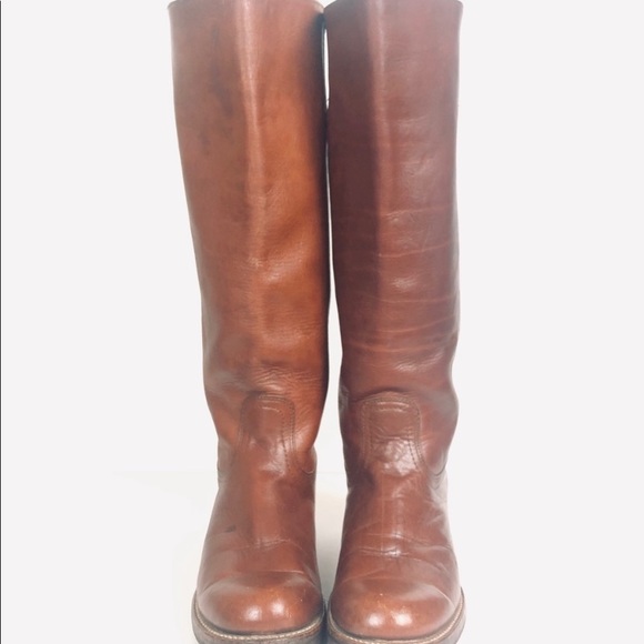 tall brown frye boots